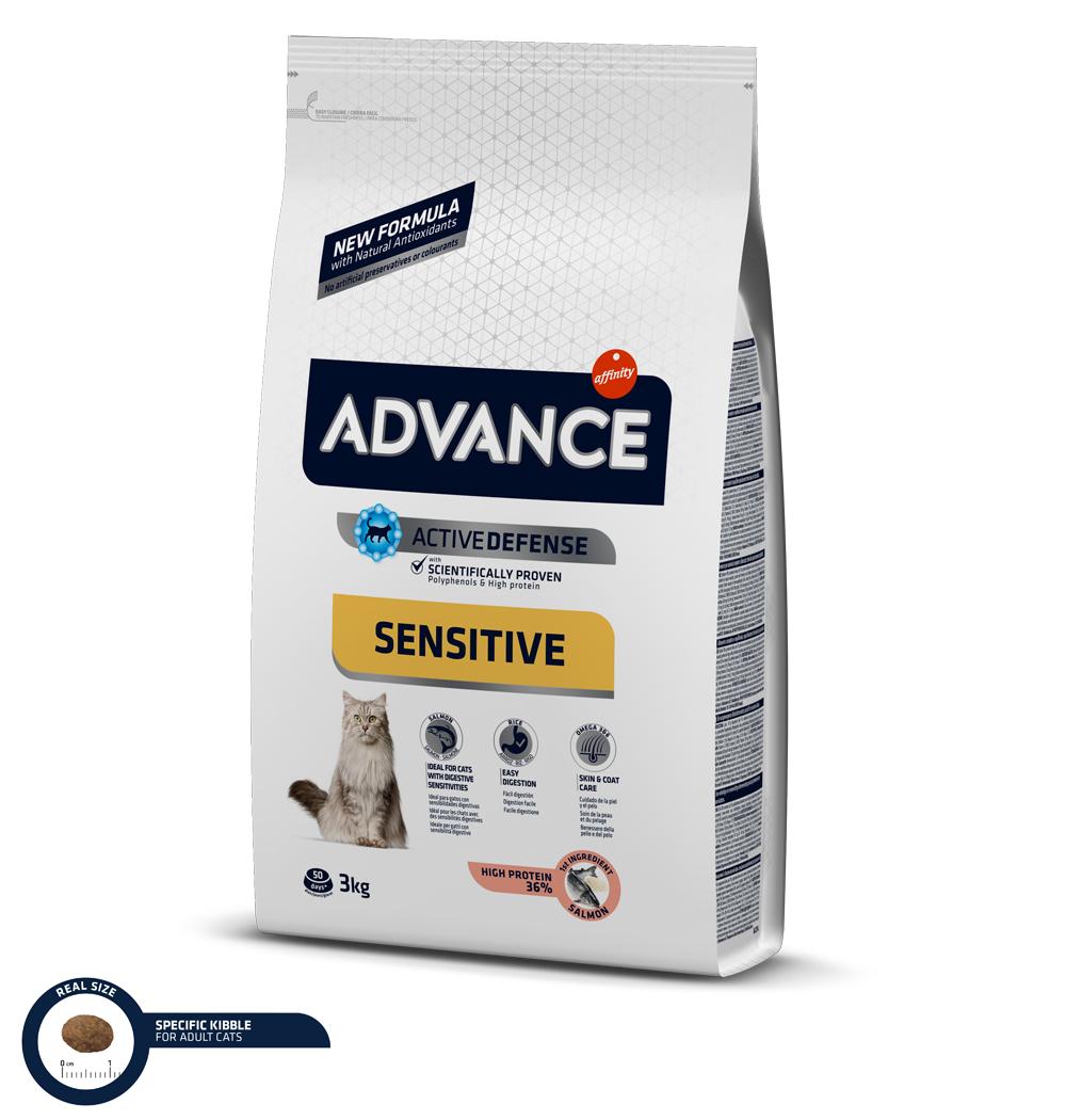 Advance Cat Sensitive Salmon & Rice корм для кошек 3 кг (922073)